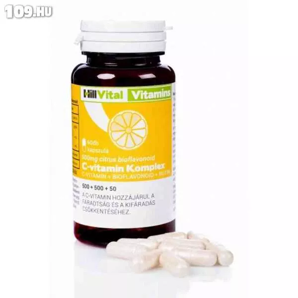 HillVital VITAMIN: C-500 + Bioflavonoid komplex 	 HillVital VITAMIN: C-500 + Bioflavonoid komplex